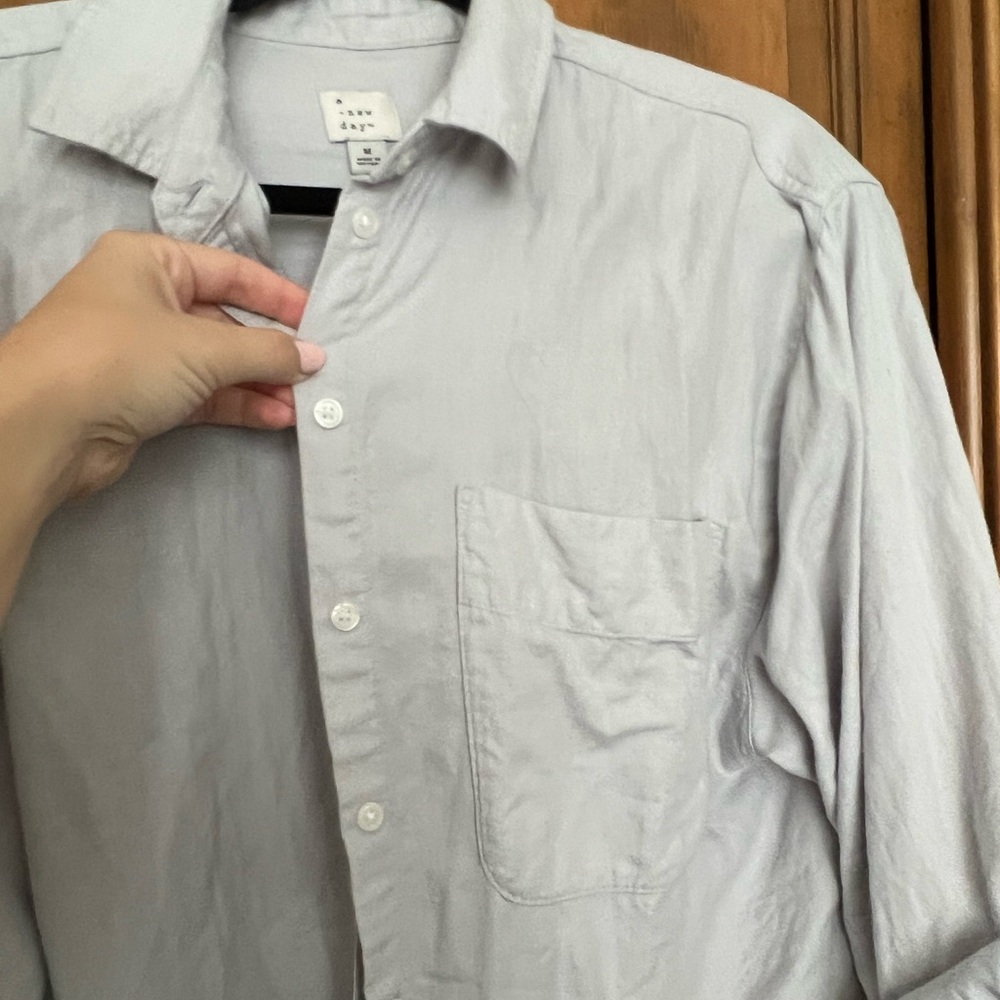 A New Day Soft Gray Blouse